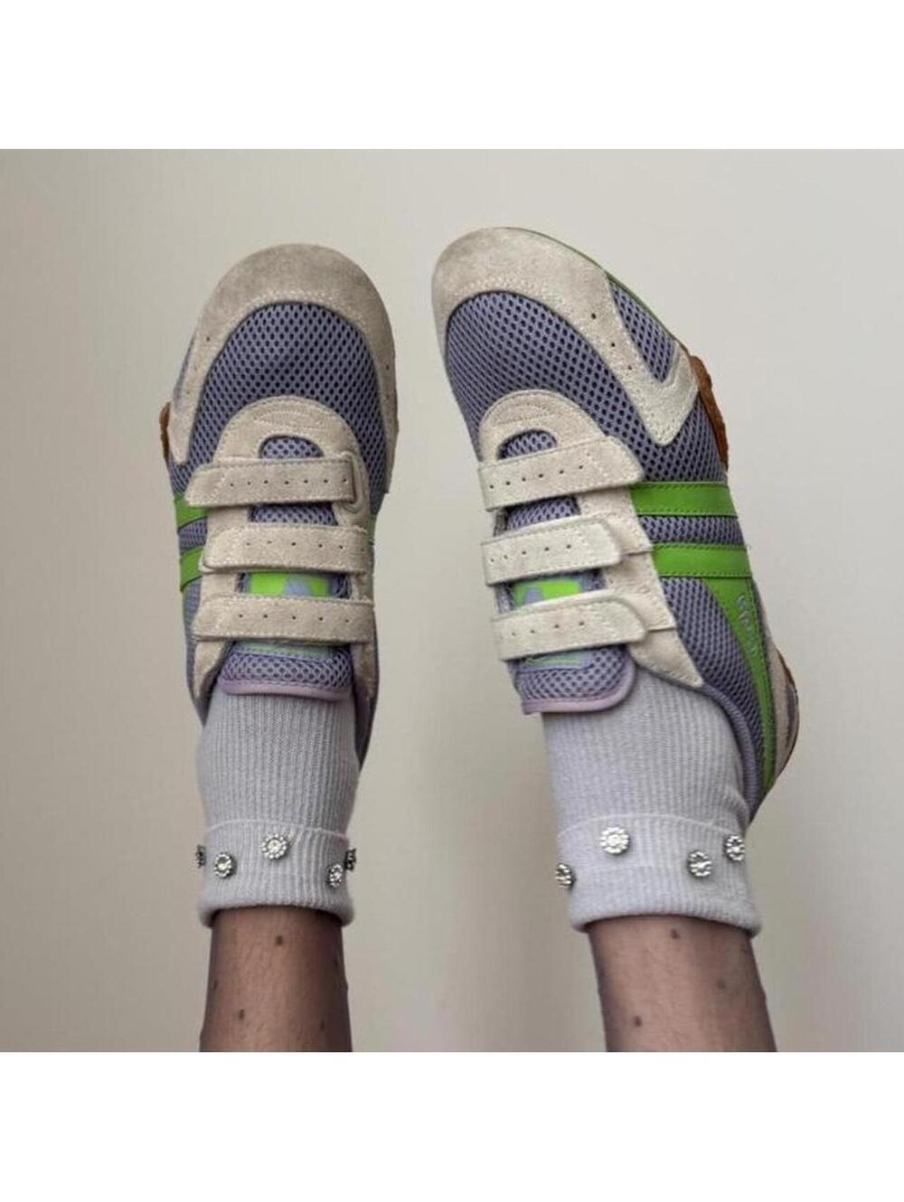 Gola suede Velcro strap sneakers.